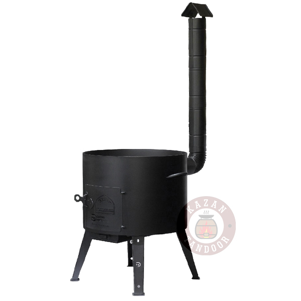 FEUEROFEN MIT SCHORNSTEIN FÜR KAZAN 36cm (8-10L)